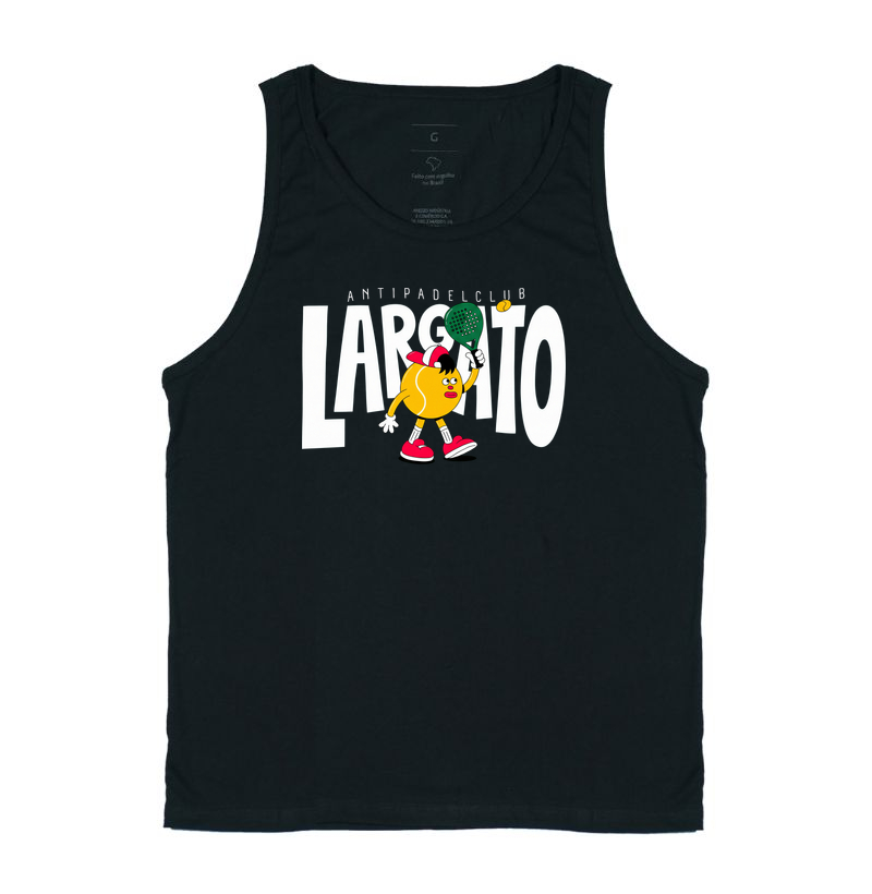 Camiseta Largato Anti Padel Club Mascote Vermelha