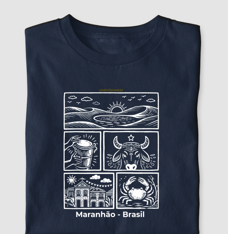 Camiseta Maranhão-Brasil | OxenteWear
