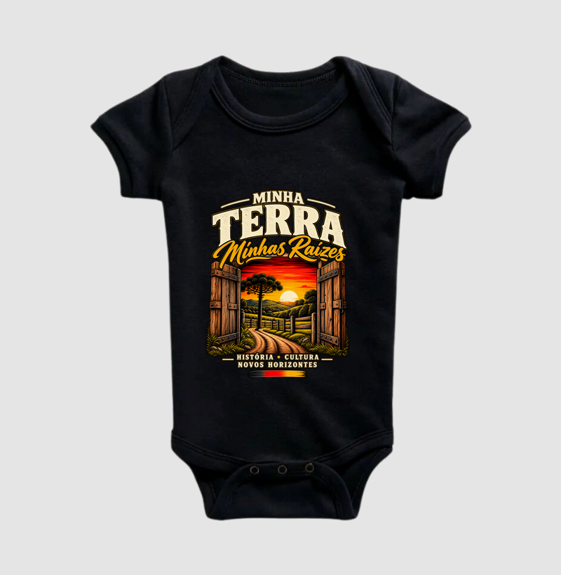 Minha Terra, Minhas Raízes - Body Infantil