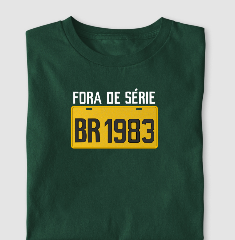 Placa Amarela Grande - Fora de Série 1983