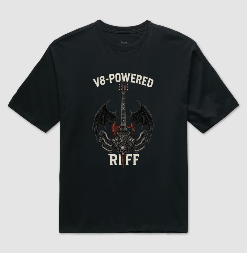 camiseta-garage-motors-kustom-v8-powered-riff-guitarra-rock-metal