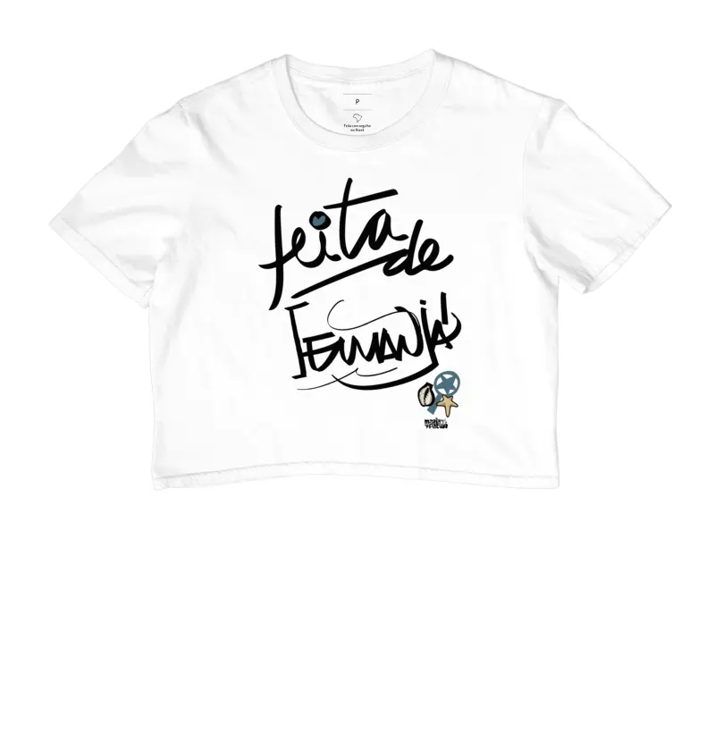 Cropped Feita de Iemanjá Colors Maria Patuá