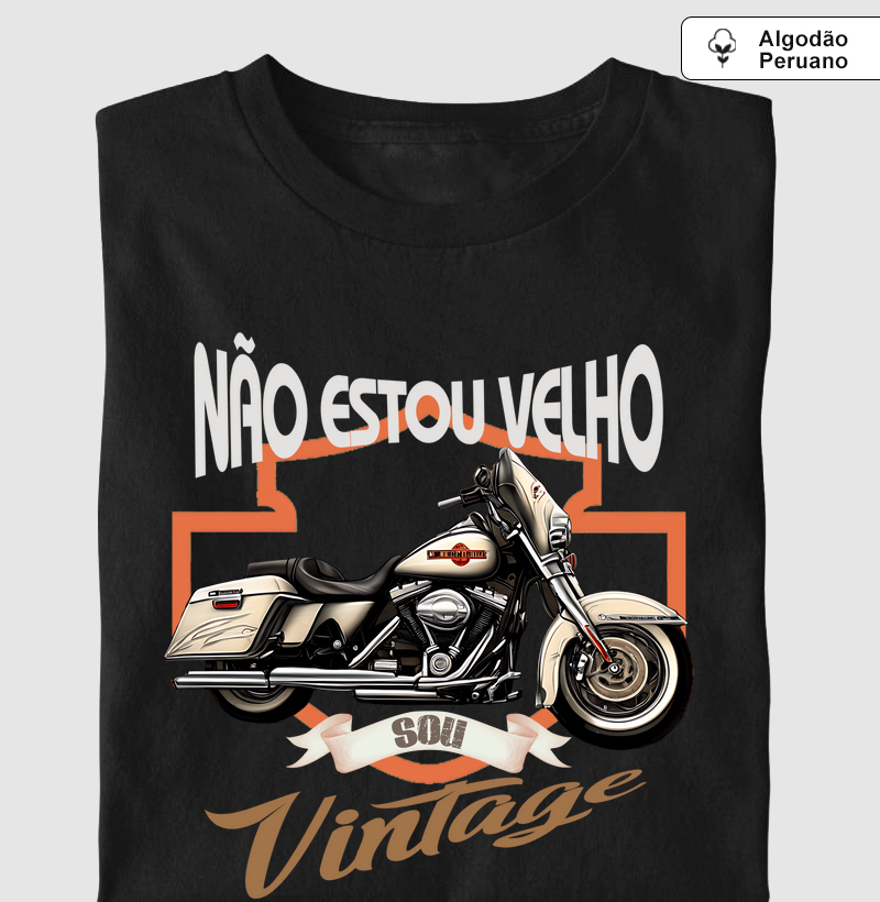 Supreme Não estou Velho, sou Vintage (algodão peruano)