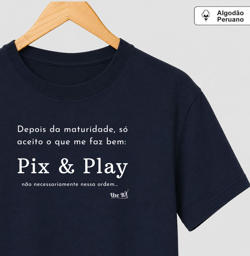 Pix & Play - Camiseta Algodão Peruano