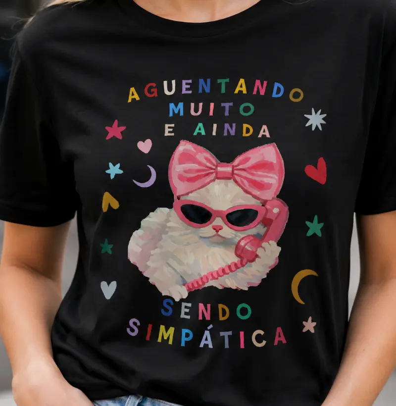 aguentando muito e ainda sendo simpática