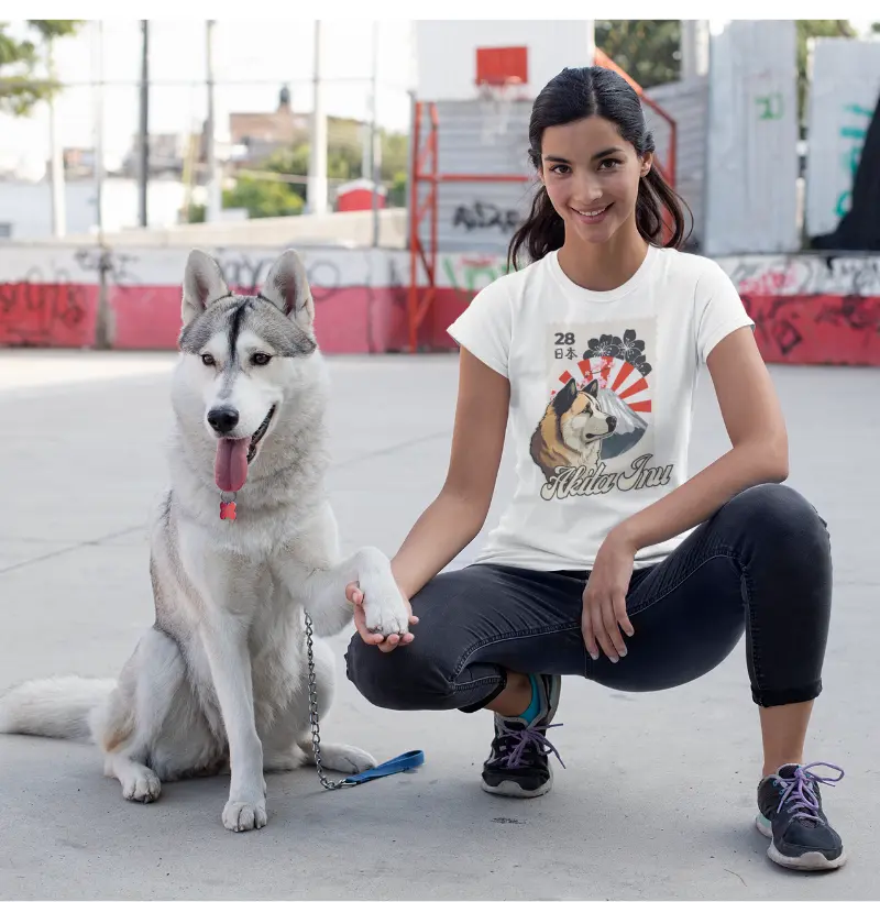 Camiseta Nihon Akita Inu Dog Pulse