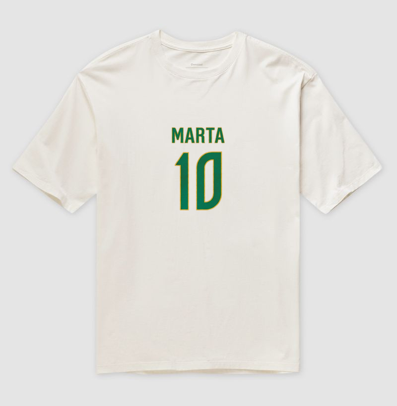 feminina de futebol estampa "marta 10" joga bonita