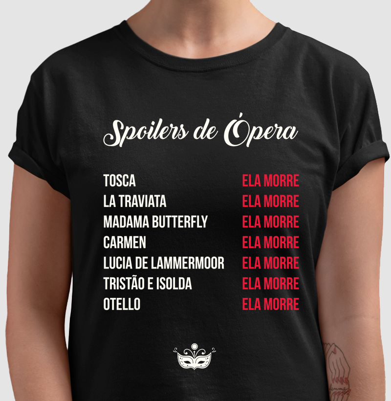Spoilers de Ópera | Camiseta Divertida de Ópera