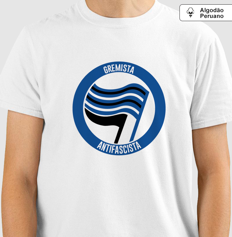 GREMISTA ANTIFASCISTA - Camiseta Algodão Peruano