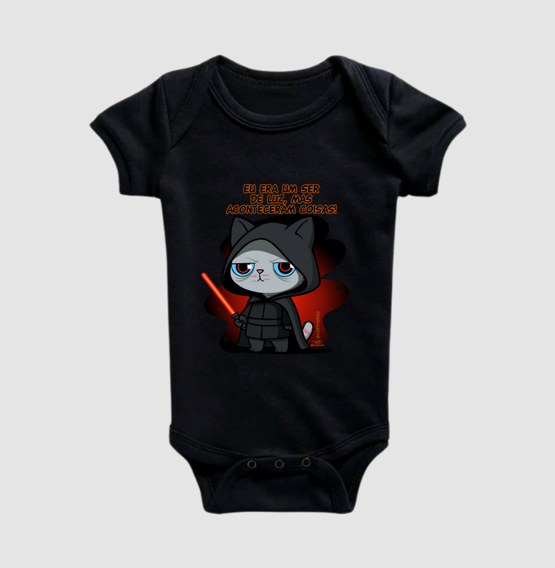 Camiseta Gato Sincero coisas - Body Infantil
