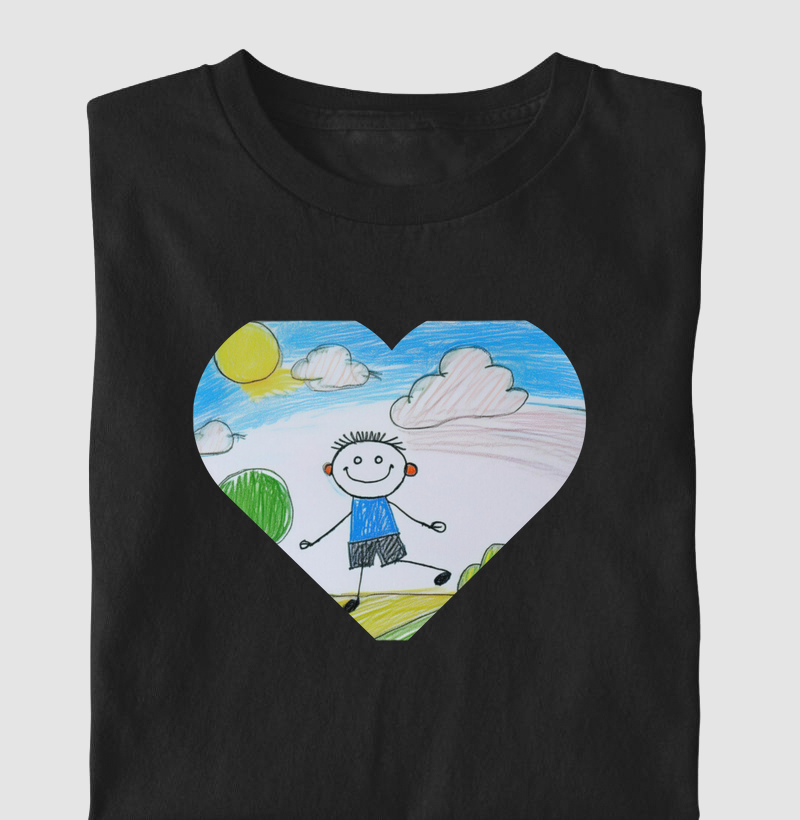 Camiseta Coração Feliz