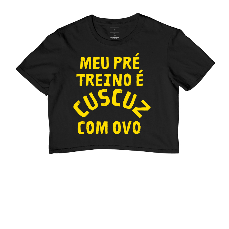 Meu pré treino é cuscuz com ovo