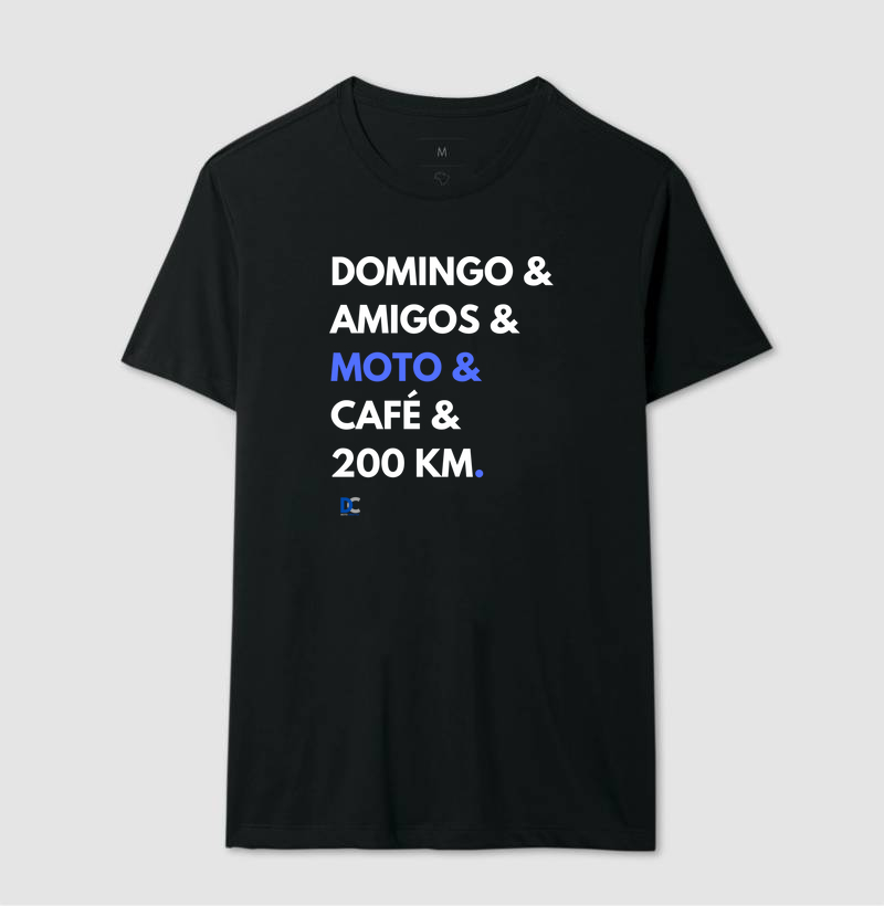 Camiseta Domingo e Moto