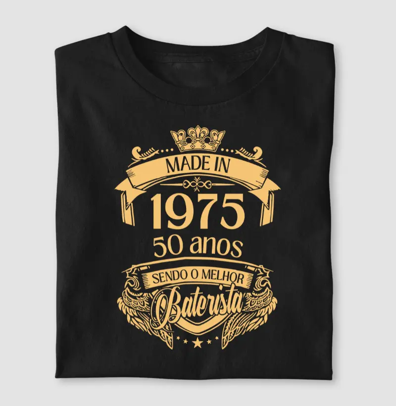 MADE IN 1975 - 50 ANOS SENDO O MELHOR BATERISTA