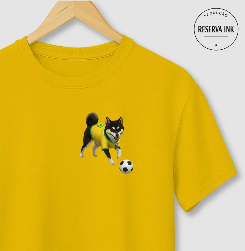 Shiba Inu Preto - Copa do Mundo