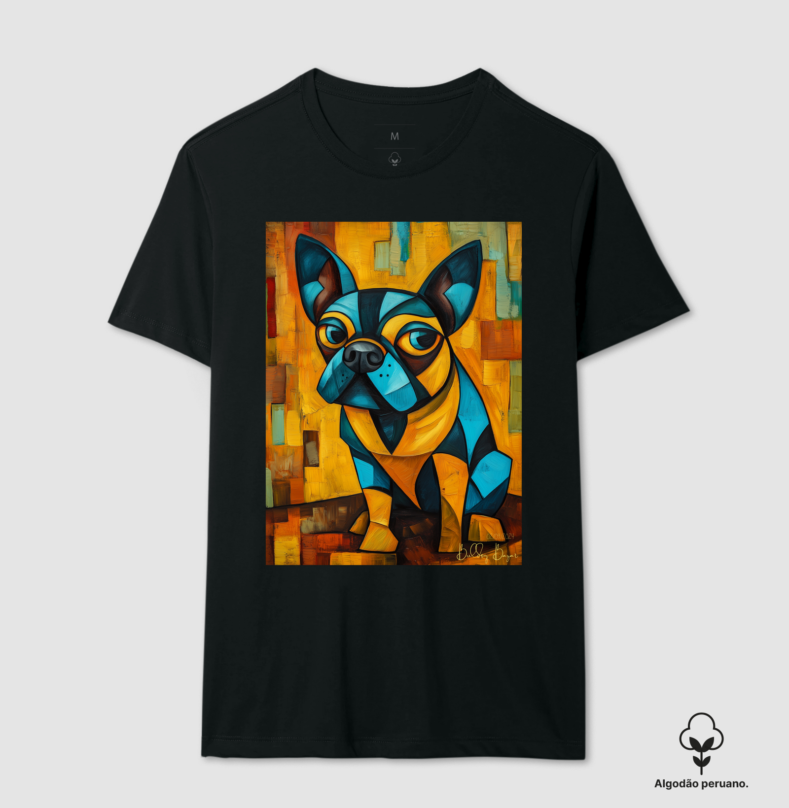 Camiseta Premium Bulldog Frances "Picasso V"