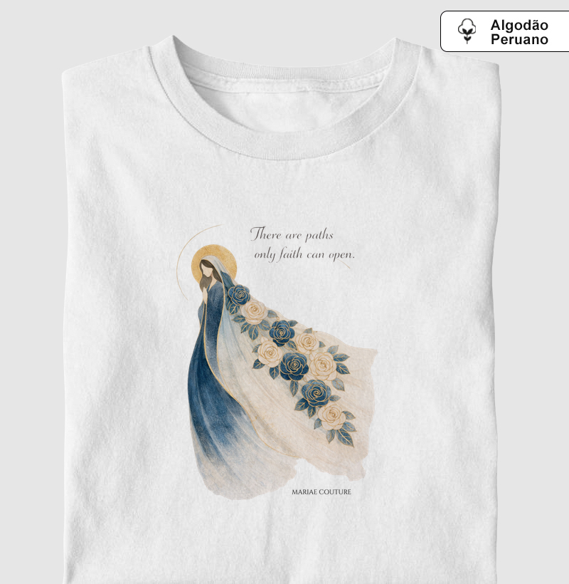 Manto floral de Maria - algodão peruano