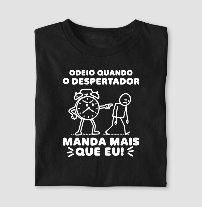 Odeio quando o despertador manda mais que eu!