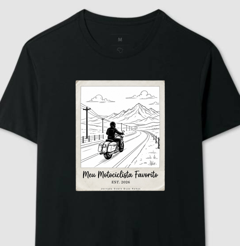 Freedom — Meu motociclista Favorito — White/Black/Green/Navy — Regular — 100% Algodão