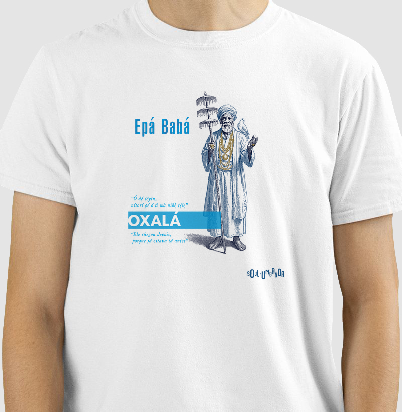 camiseta OXALÁ iorubá masculina