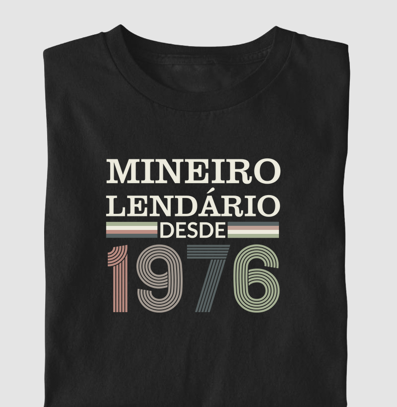 Camiseta Mineiro Lendário desde 1976 | Para personalizar 👉ANTES DA COMPRA👈 chame no WhatsApp