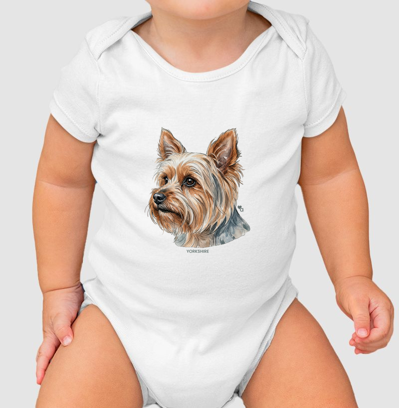 Cães - Yorkshire - Body Infantil