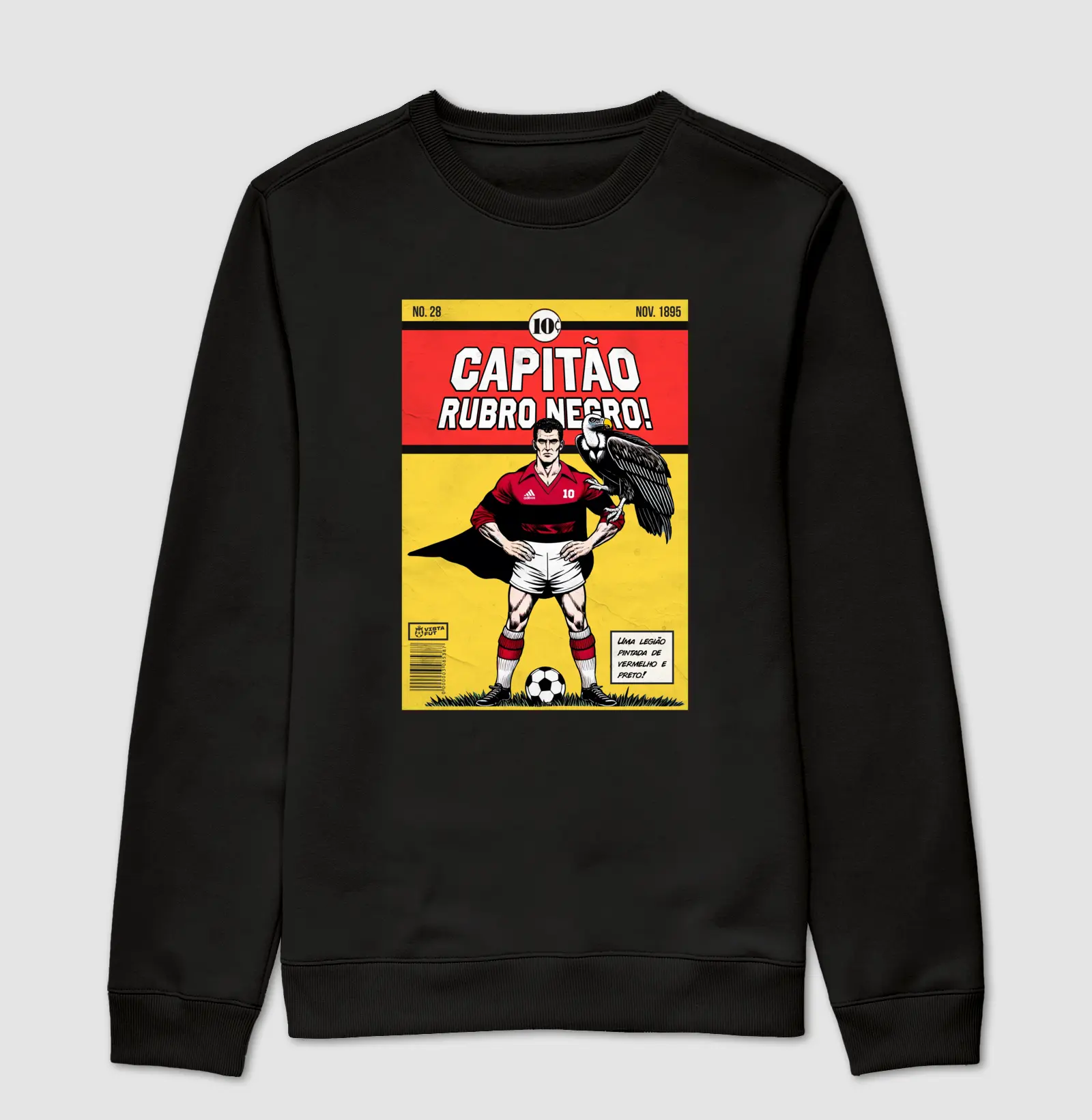 Suéter Moletom - Capitão Rubro negro