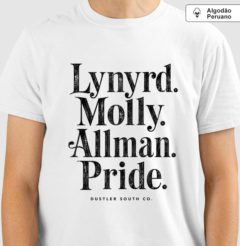 Camiseta Masculina Lendas Southern Rock