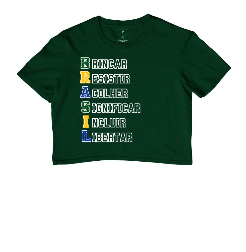 Camiseta Cropped | Brasil