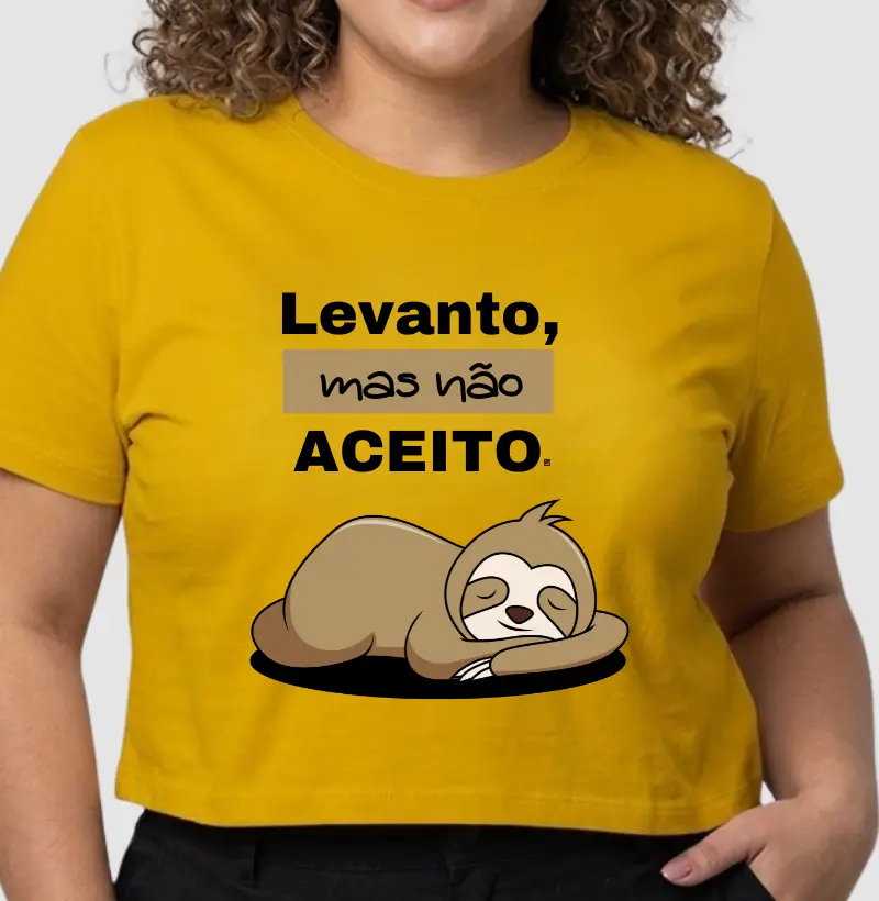 Cropped Levanto, Mas Não Aceito