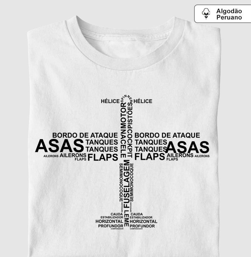 Anatomia do Avião - Algodão Peruano