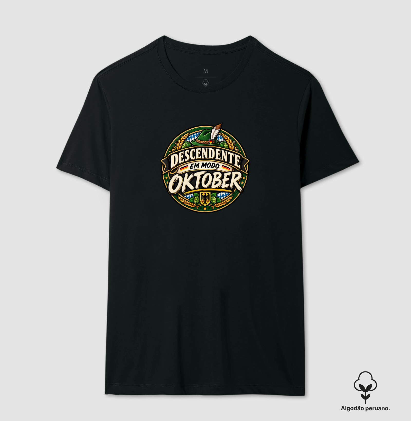 Descendente em Modo Oktober - Camiseta Algodão Peruano