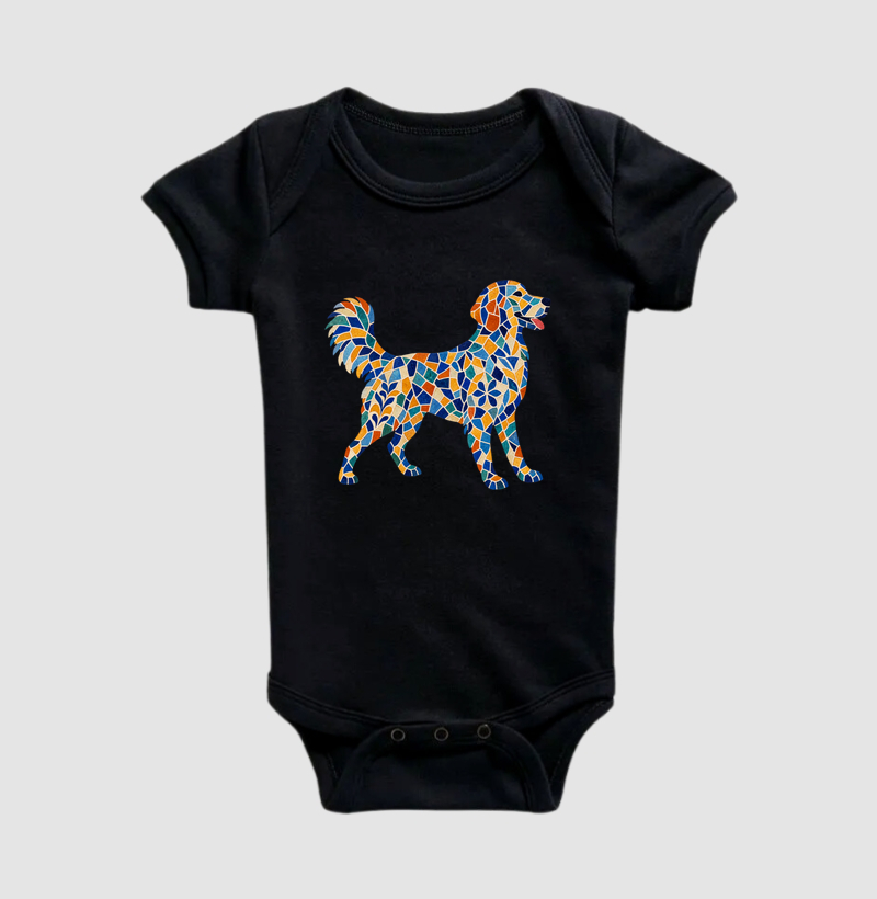 Mosaico Canino - Body Infantil