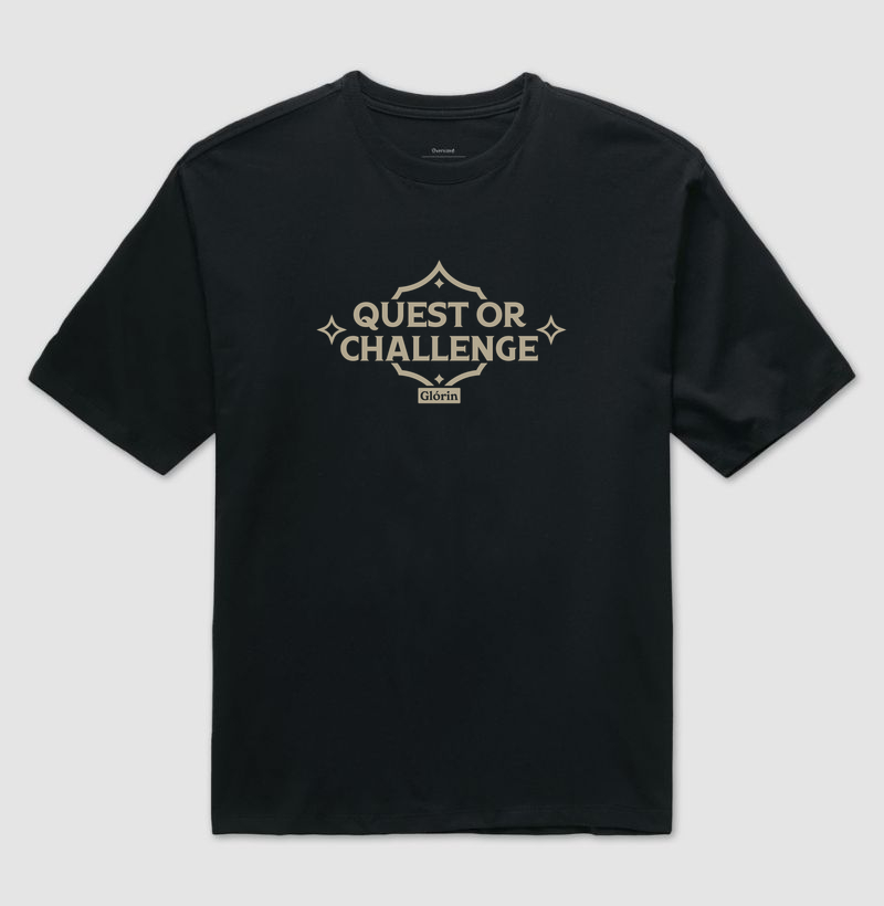 Quest or Challenge - Camiseta Oversized