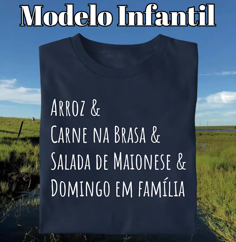 Camiseta Almoço em Família (Infantil)