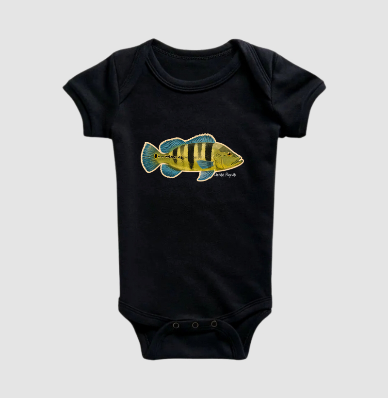 🎣 Tucunaré Azul 🔵 - Body Infantil