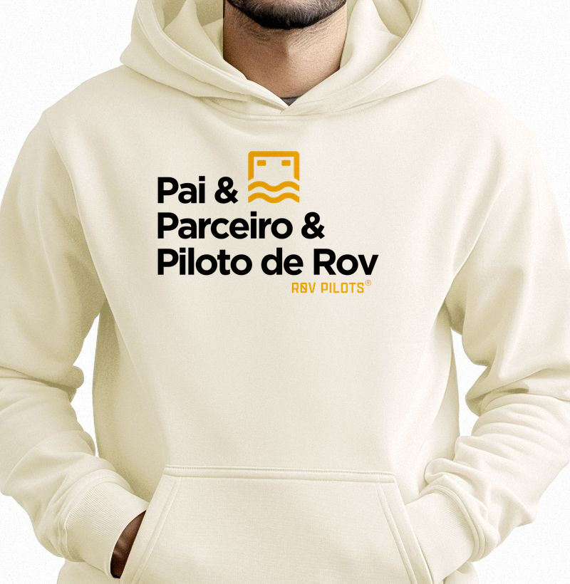 Moletom Hoodie Pai Parceiro - Quente e confortável.