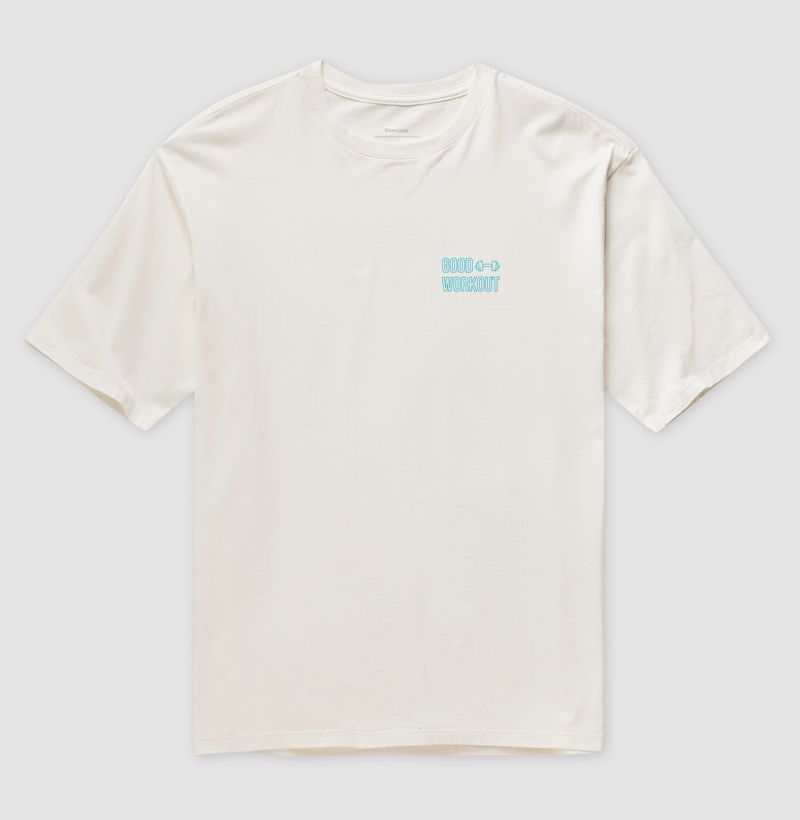 Oversized Good Workout com Halter Logo Azul