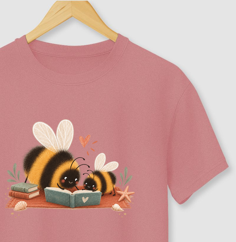 Abelhinhas — Hora da Leitura - Camiseta