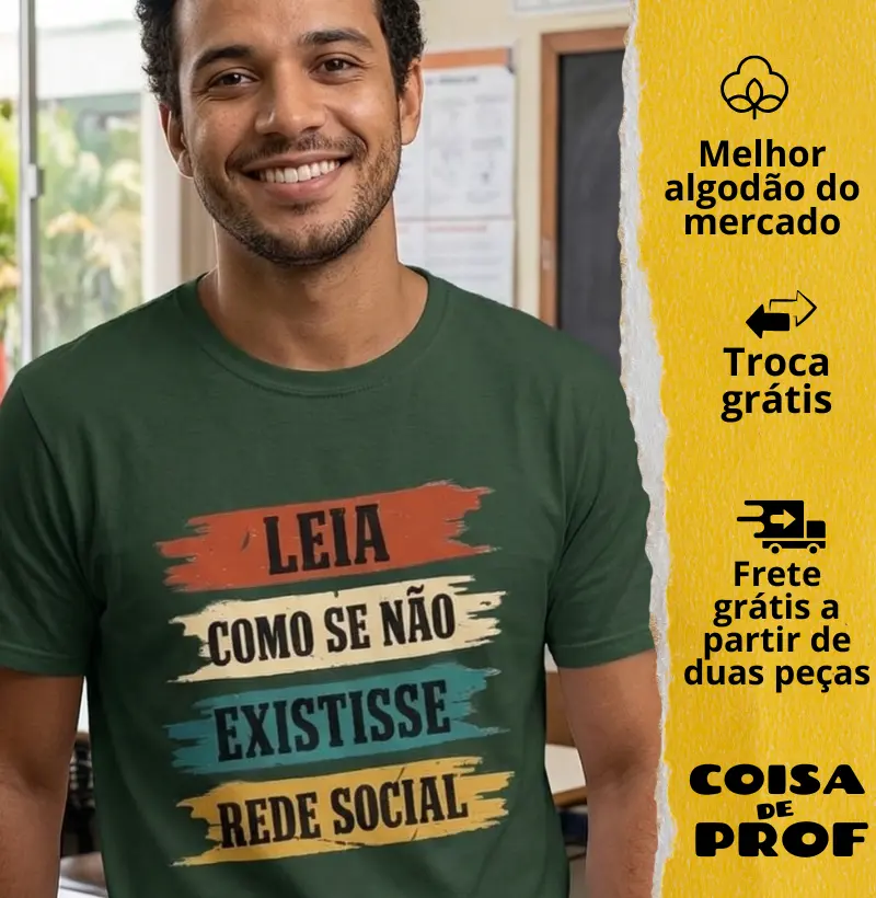 Camiseta Leia Como Se Não Existisse Rede Social