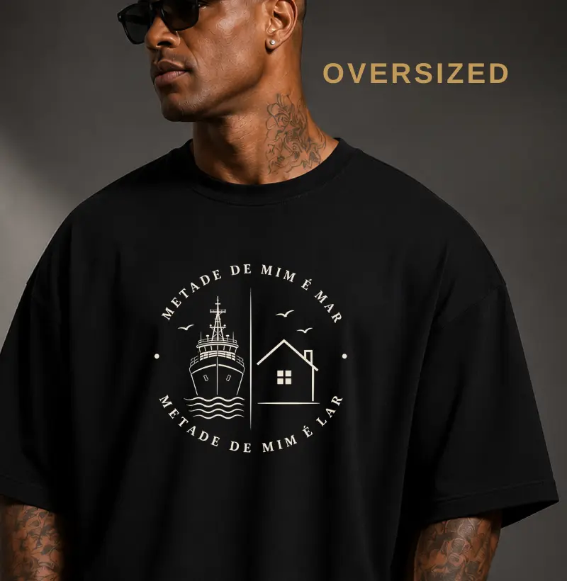 Dois mundos - Camiseta Oversized