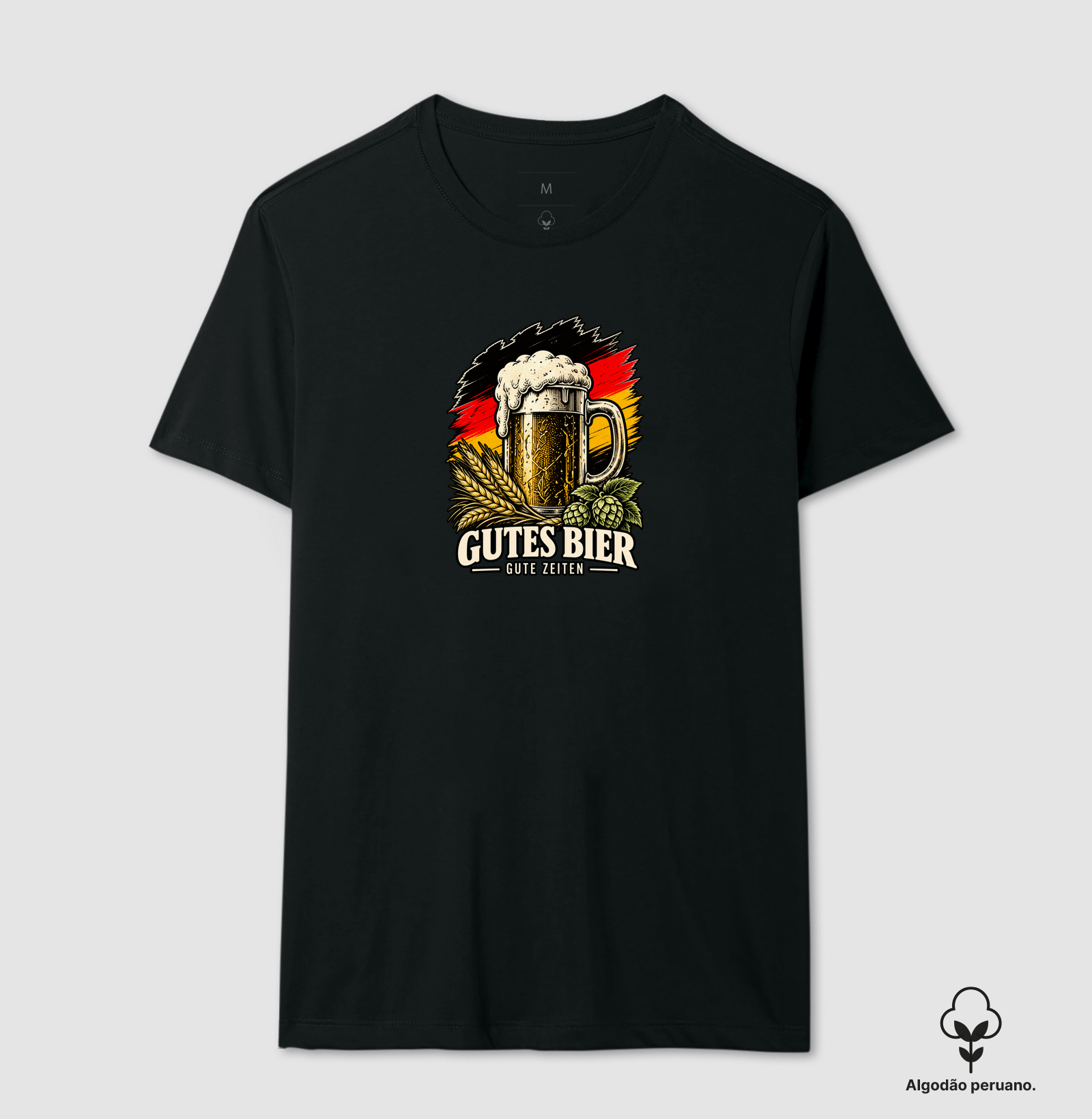 Gutes Bier — Gute Zeiten - Camiseta Algodão Peruano