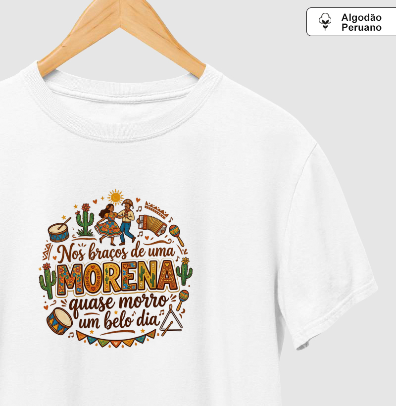 Nos braços de uma morena