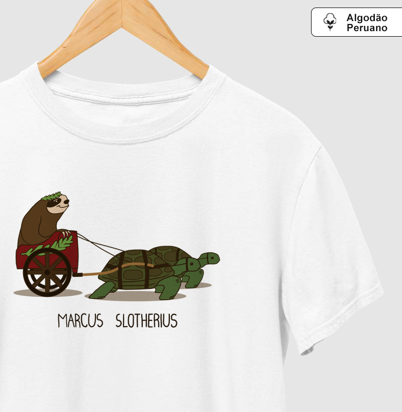 Camiseta Algodão Peruano Marcus Preguicius - Camiseta Algodão Peruano