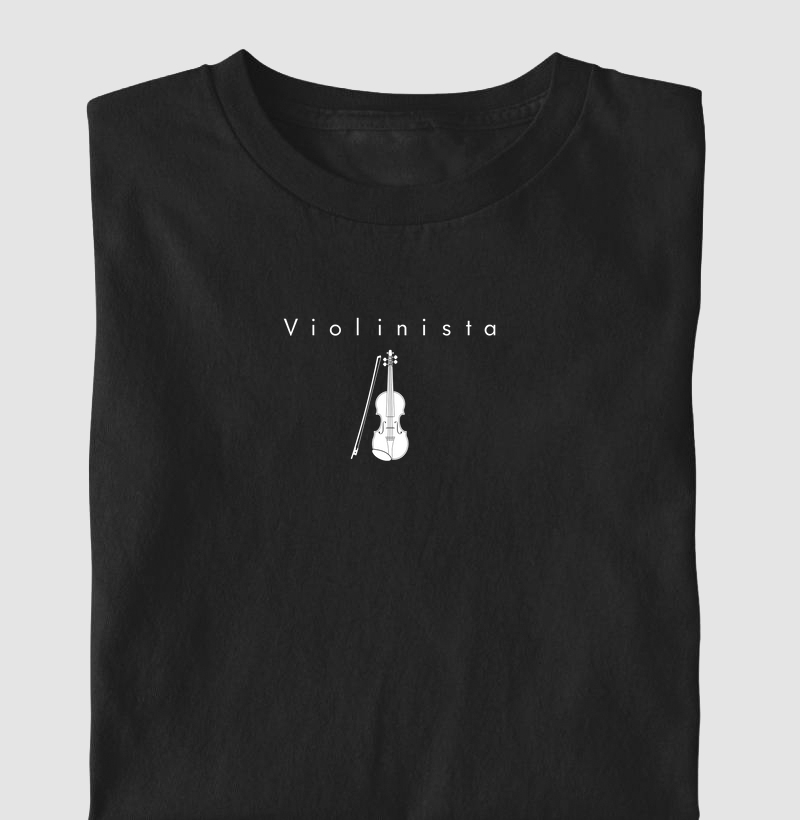Camiseta Violino Minimalista - M1