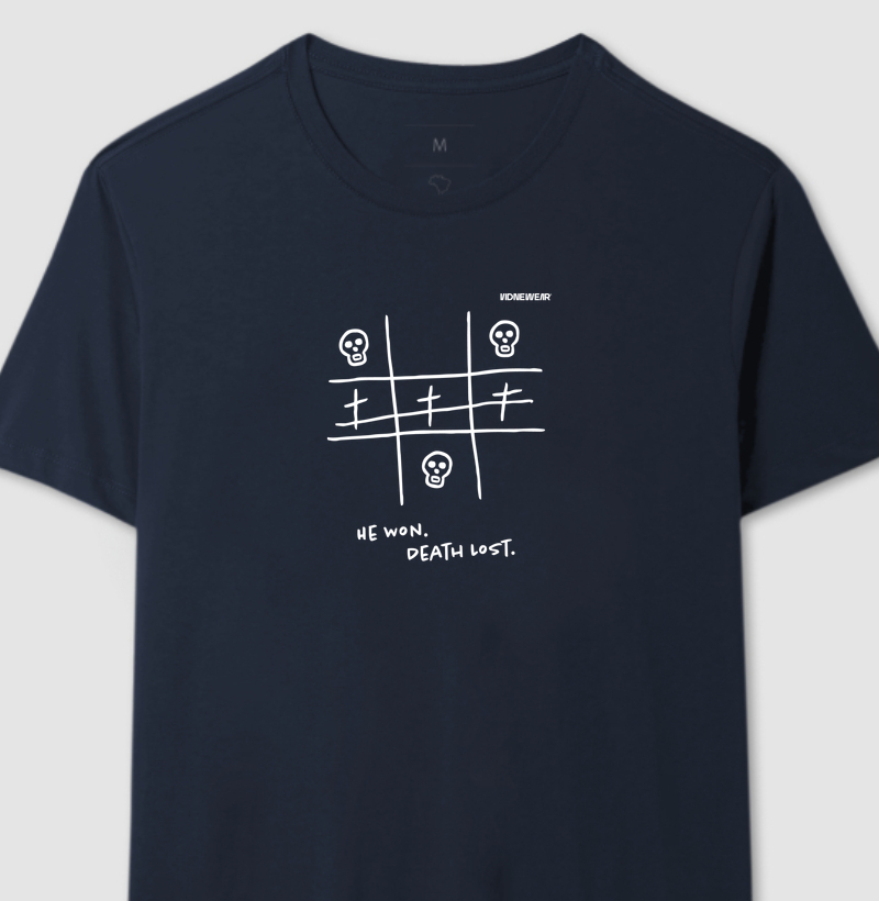 Camiseta "He Won"
