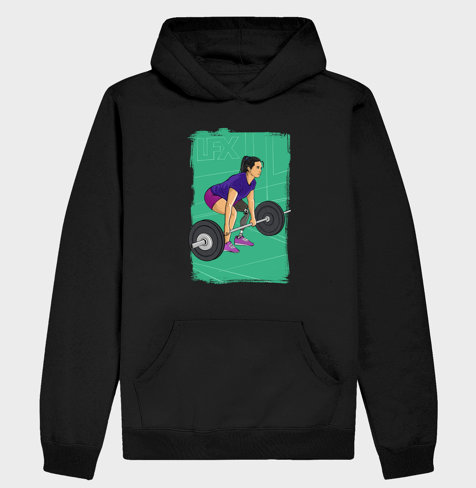 Mulher superação fazendo agachamento no Smith v1