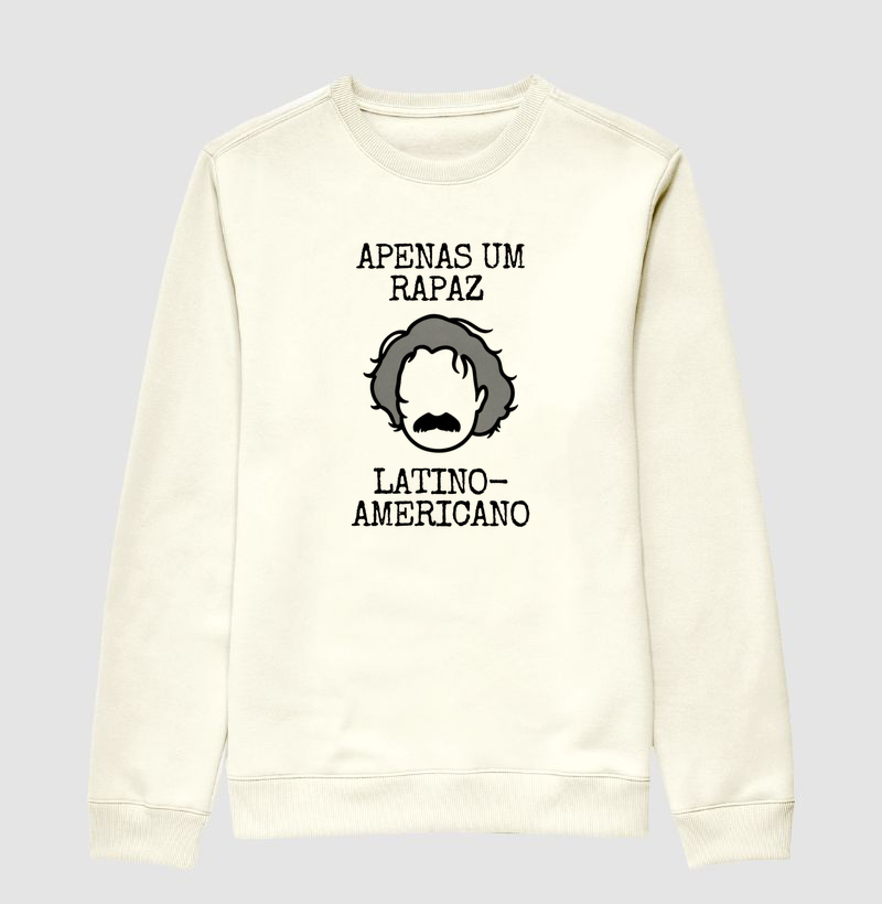 apenas um rapaz latino-americano - belchior - Suéter Moletom