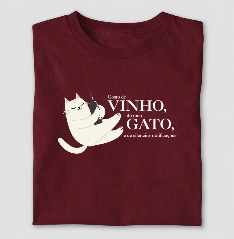 Gosto de vinho, gato e silenciar notificações