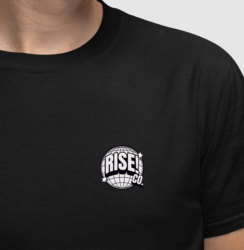 Camiseta Rise! Streetwear Básica Premium Unissex – Moda Urbana
